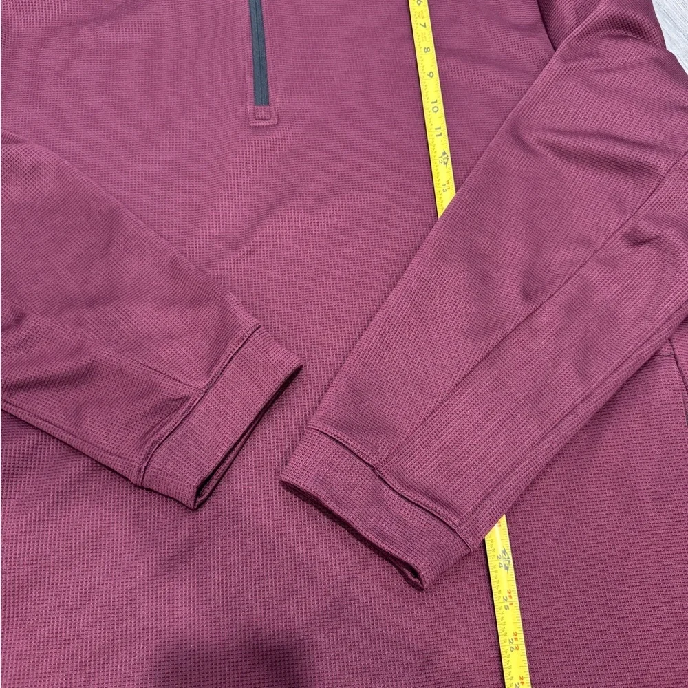 Ben Hogan Performance Golf 1/4 Zip Red Pullover Men's 2XL Micro Jacquard Cover - Picture 15 of 16